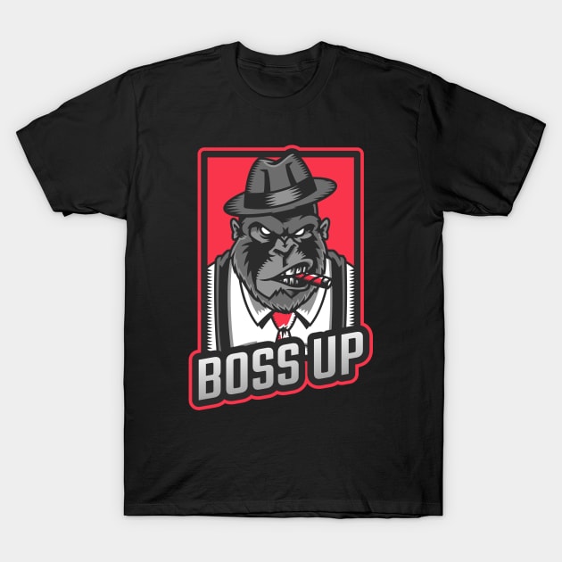 Gorilla Mafia Boss Up T-Shirt by Tip Top Tee's